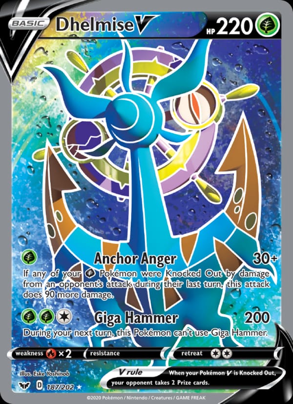 Dhelmise V, SWSH01: Sword & Shield Base Set · 187/202