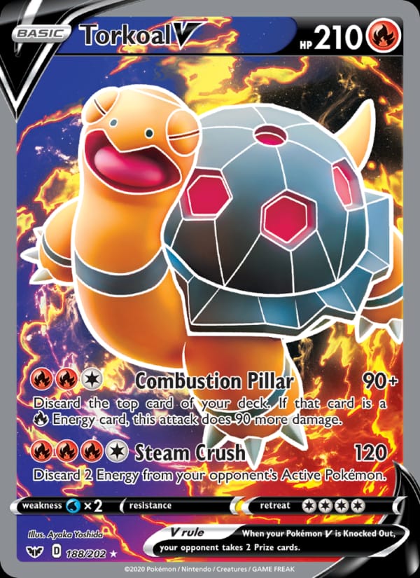 Torkoal V, SWSH01: Sword & Shield Base Set · 188/202