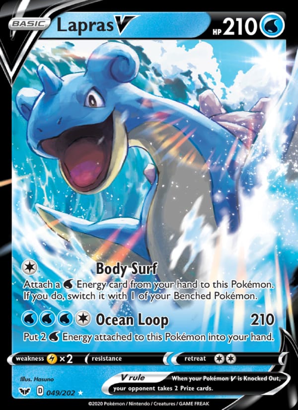 Lapras V, SWSH01: Sword & Shield Base Set · 049/202