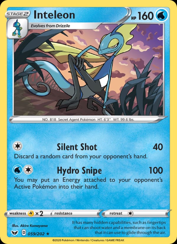 Inteleon, SWSH01: Sword & Shield Base Set · 059/202
