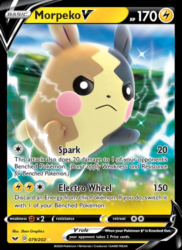 Morpeko V, SWSH01: Sword & Shield Base Set · 079/202