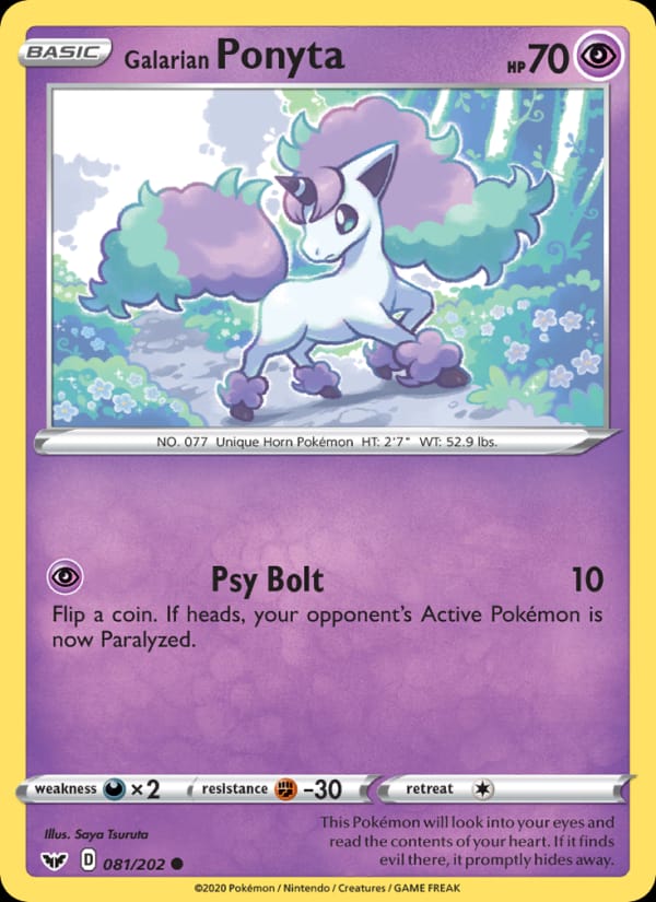 Galarian Ponyta, SWSH01: Sword & Shield Base Set · 081/202