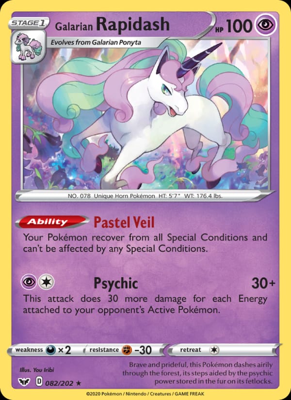 Galarian Rapidash, SWSH01: Sword & Shield Base Set · 082/202