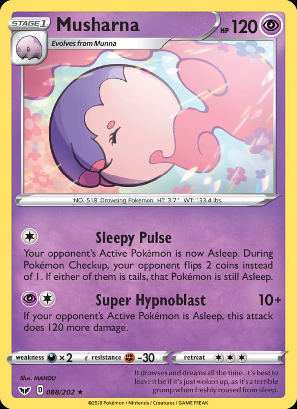 Musharna, SWSH01: Sword & Shield Base Set · 088/202