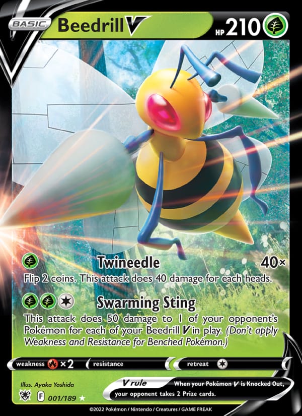 Beedrill V, SWSH10: Astral Radiance · 001/189