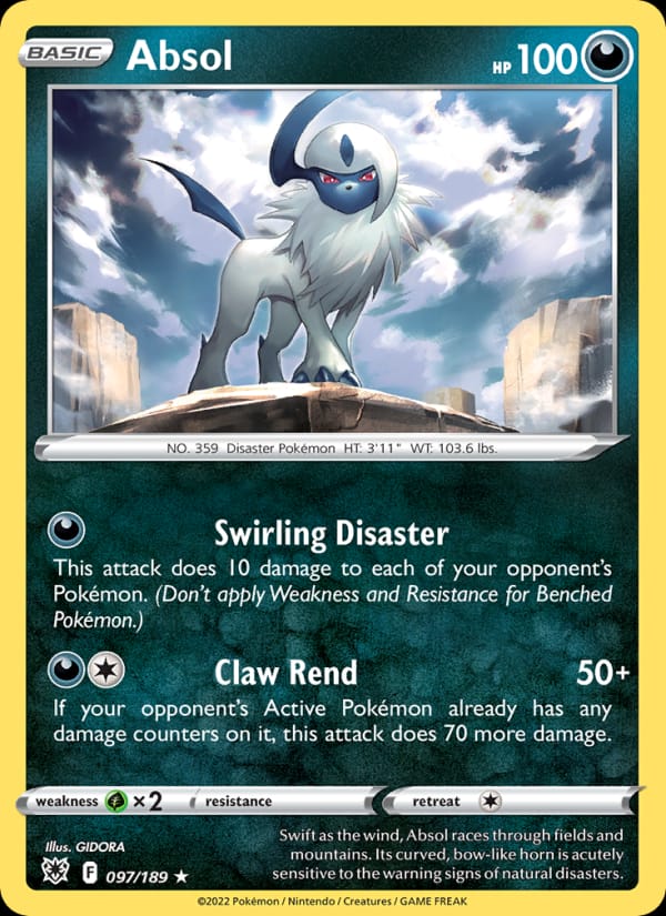 Absol, SWSH10: Astral Radiance · 097/189