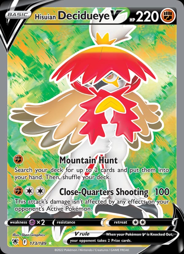Hisuian Decidueye V, SWSH10: Astral Radiance · 173/189