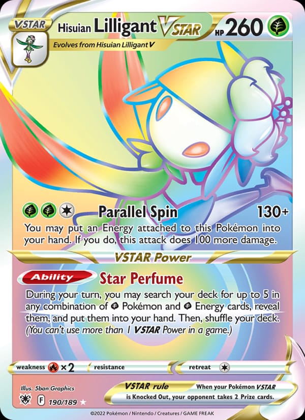 Hisuian Lilligant VSTAR, SWSH10: Astral Radiance · 190/189