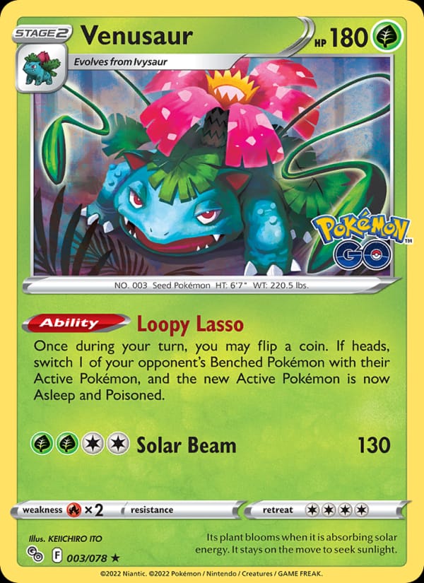 Venusaur, Pokemon GO · 003/078