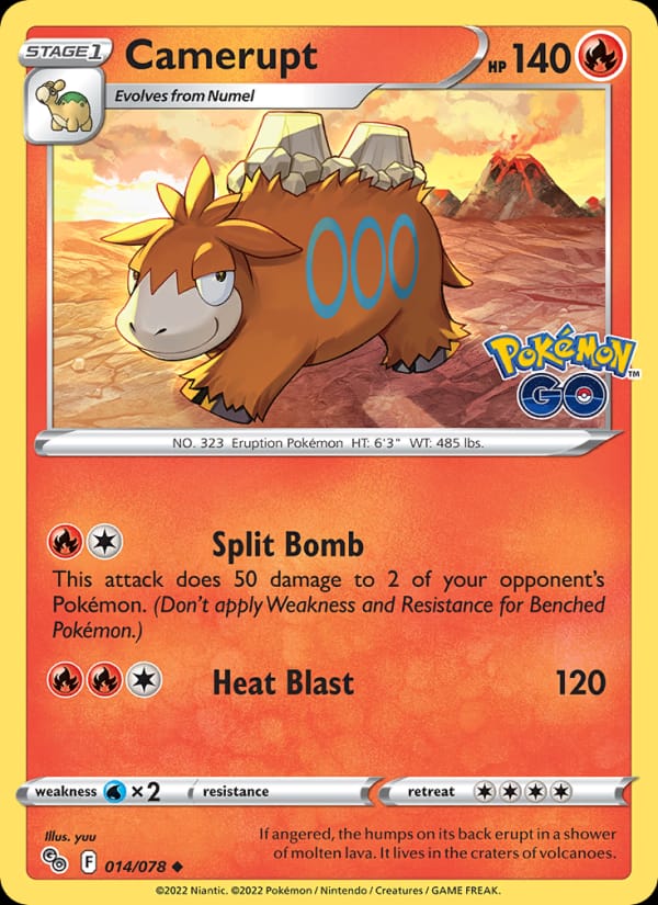 Camerupt, Pokemon GO · 014/078