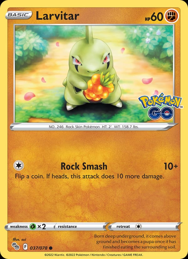 Larvitar, Pokemon GO · 037/078