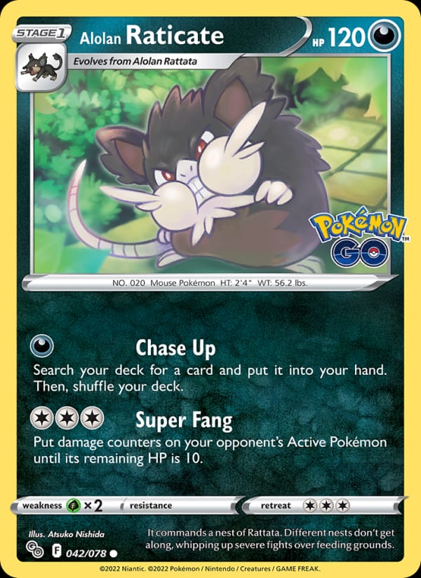 Alolan Raticate, Pokemon GO · 042/078