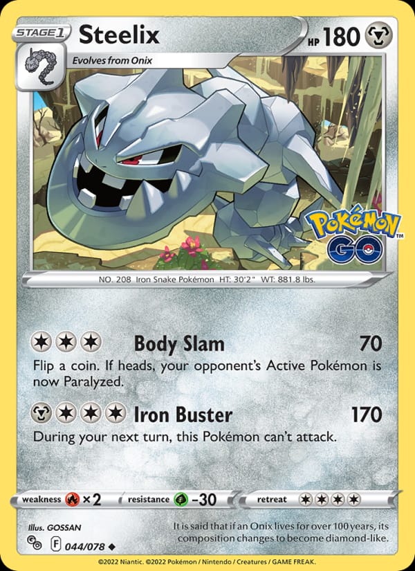 Steelix, Pokemon GO · 044/078