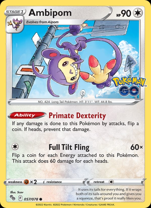 Ambipom, Pokemon GO · 057/078