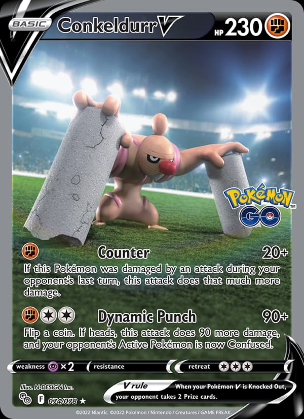 Conkeldurr V, Pokemon GO · 074/078
