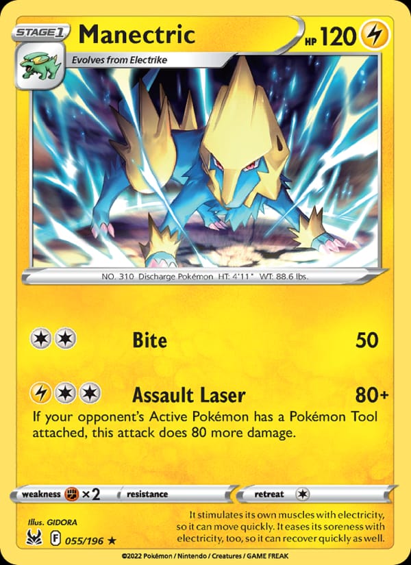 Manectric, SWSH11: Lost Origin · 055/196