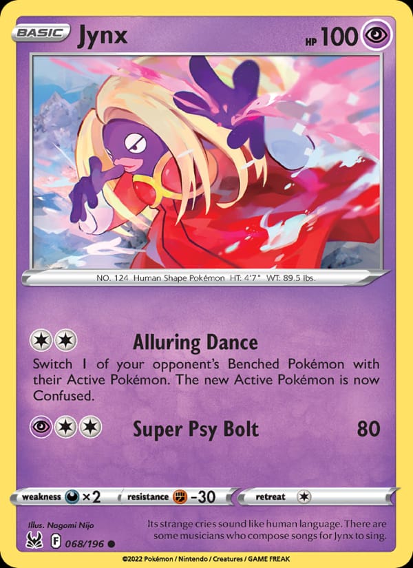 Jynx, SWSH11: Lost Origin · 068/196
