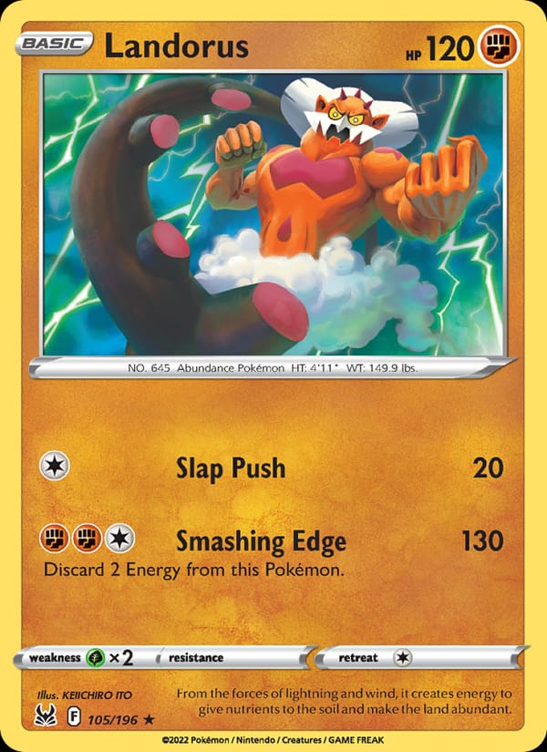 Landorus, SWSH11: Lost Origin · 105/196