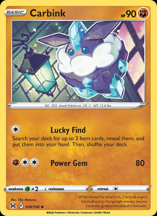 Carbink, SWSH11: Lost Origin · 108/196