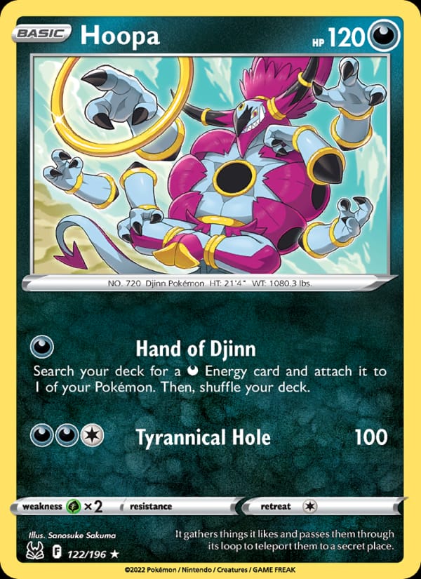 Hoopa, SWSH11: Lost Origin · 122/196