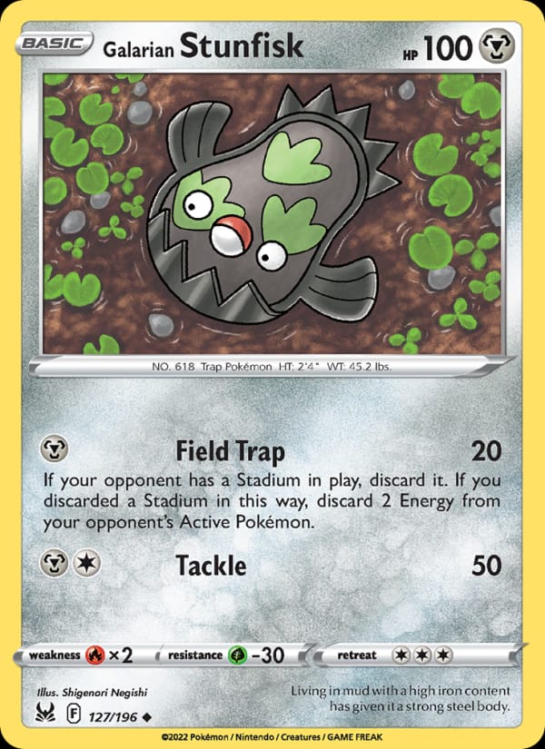 Galarian Stunfisk, SWSH11: Lost Origin · 127/196