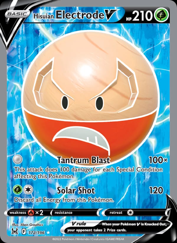 Hisuian Electrode V, SWSH11: Lost Origin · 172/196