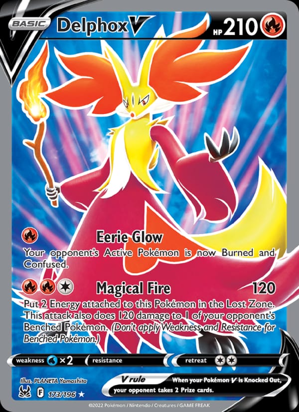 Delphox V, SWSH11: Lost Origin · 173/196