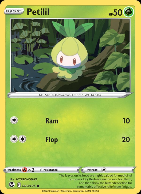 Petilil, SWSH12: Silver Tempest · 009/195