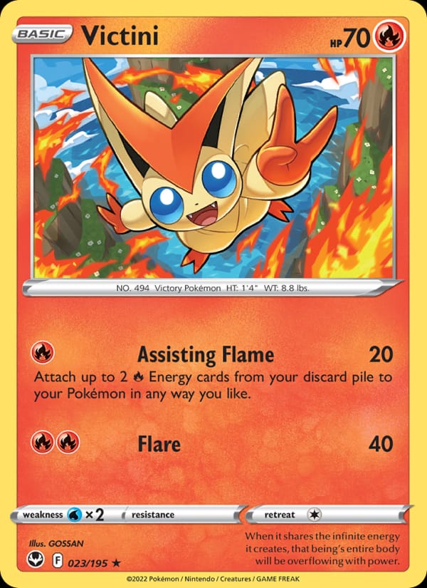 Victini, SWSH12: Silver Tempest · 023/195