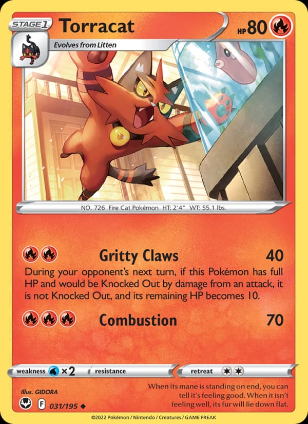Torracat, SWSH12: Silver Tempest · 031/195