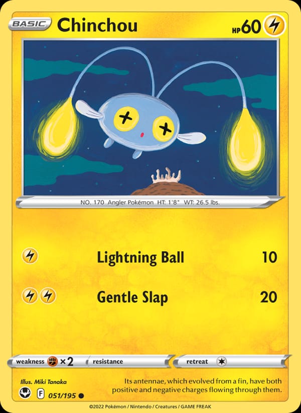 Chinchou, SWSH12: Silver Tempest · 051/195