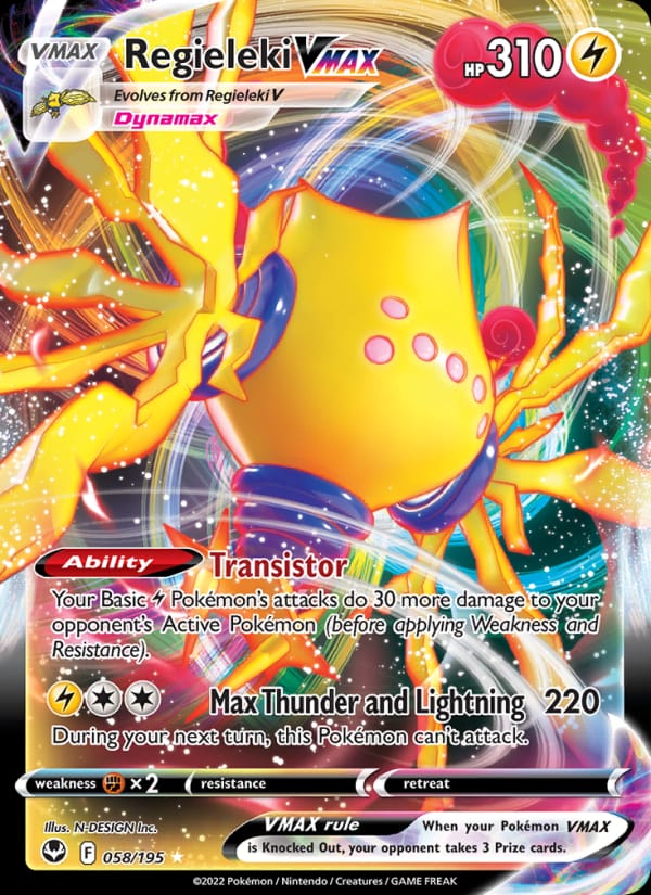 Regieleki VMAX, SWSH12: Silver Tempest · 058/195