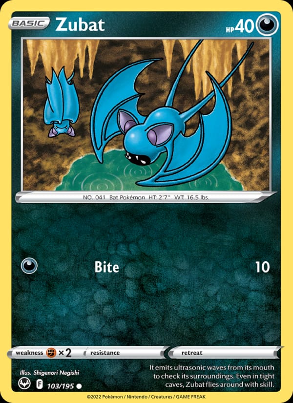 Zubat, SWSH12: Silver Tempest · 103/195