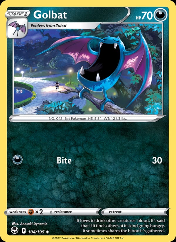 Golbat, SWSH12: Silver Tempest · 104/195