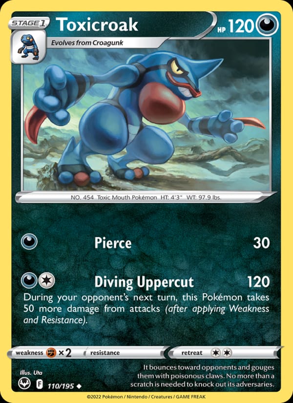 Toxicroak, SWSH12: Silver Tempest · 110/195