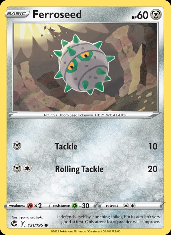 Ferroseed, SWSH12: Silver Tempest · 121/195