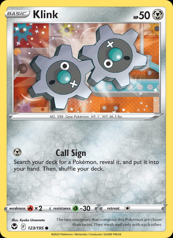Klink, SWSH12: Silver Tempest · 123/195