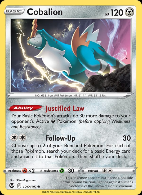 Cobalion, SWSH12: Silver Tempest · 126/195