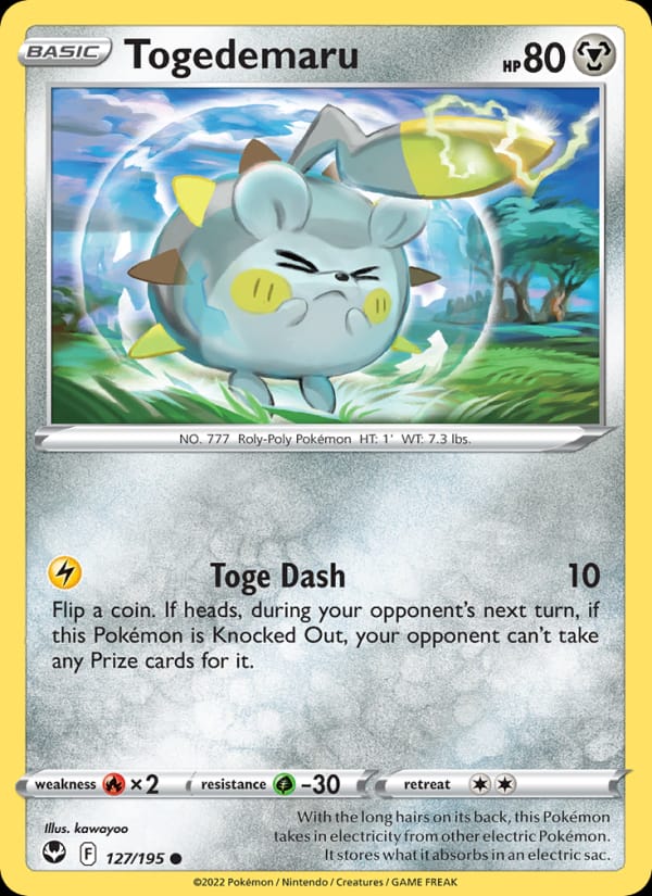 Togedemaru, SWSH12: Silver Tempest · 127/195