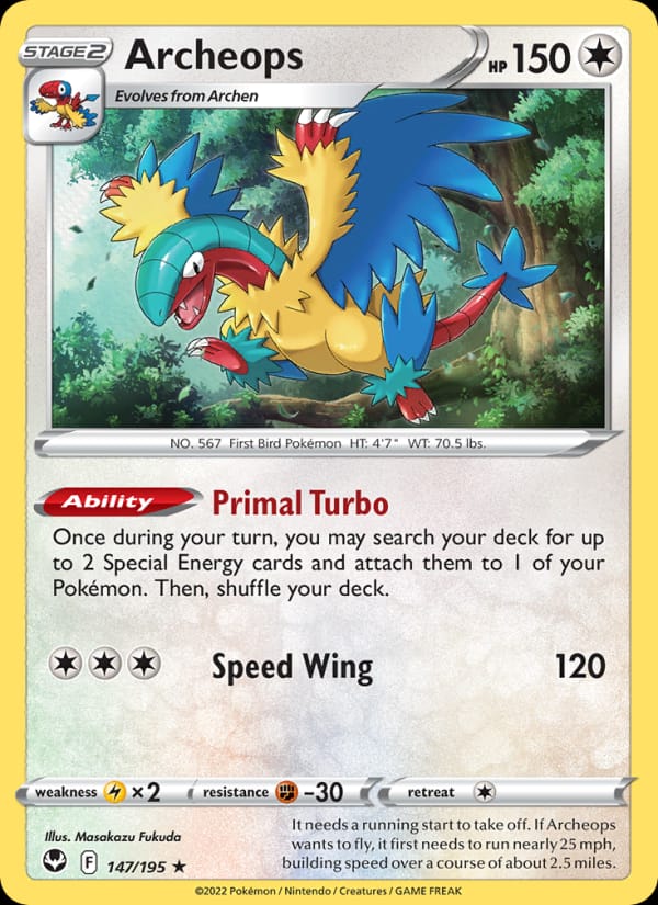 Archeops, SWSH12: Silver Tempest · 147/195
