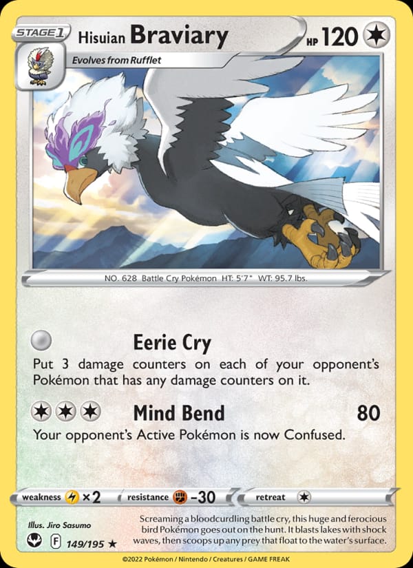 Hisuian Braviary, SWSH12: Silver Tempest · 149/195
