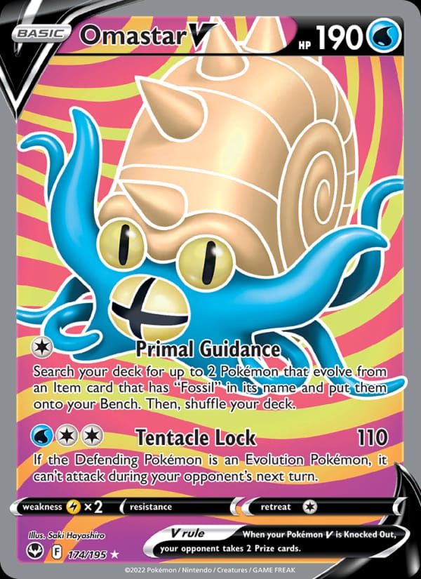 Omastar V, SWSH12: Silver Tempest · 174/195