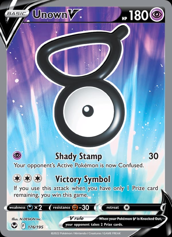 Unown V, SWSH12: Silver Tempest · 176/195