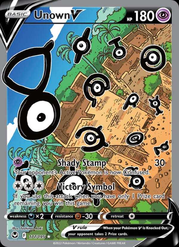 Unown V, SWSH12: Silver Tempest · 177/195