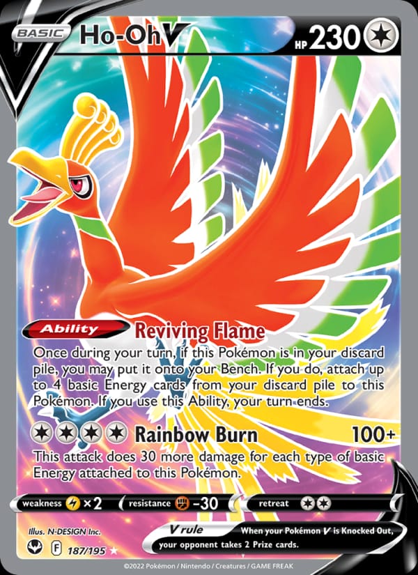 Ho-Oh V, SWSH12: Silver Tempest · 187/195