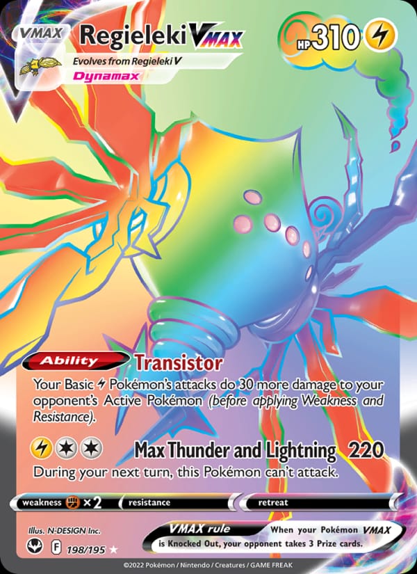 Regieleki VMAX, SWSH12: Silver Tempest · 198/195