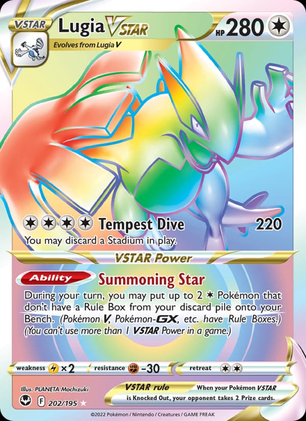 Lugia VSTAR, SWSH12: Silver Tempest · 202/195