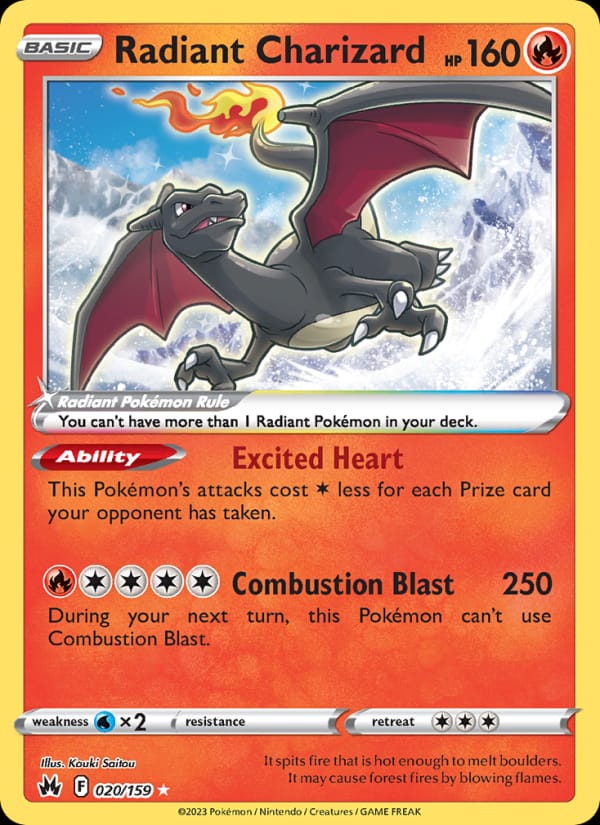 Radiant Charizard, SWSH: Crown Zenith · 020/159