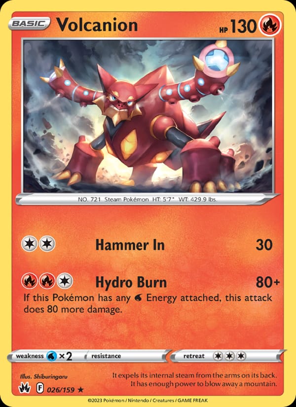 Volcanion, SWSH: Crown Zenith · 026/159