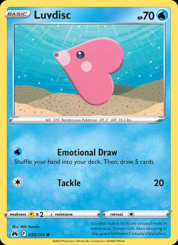 Luvdisc, SWSH: Crown Zenith · 035/159